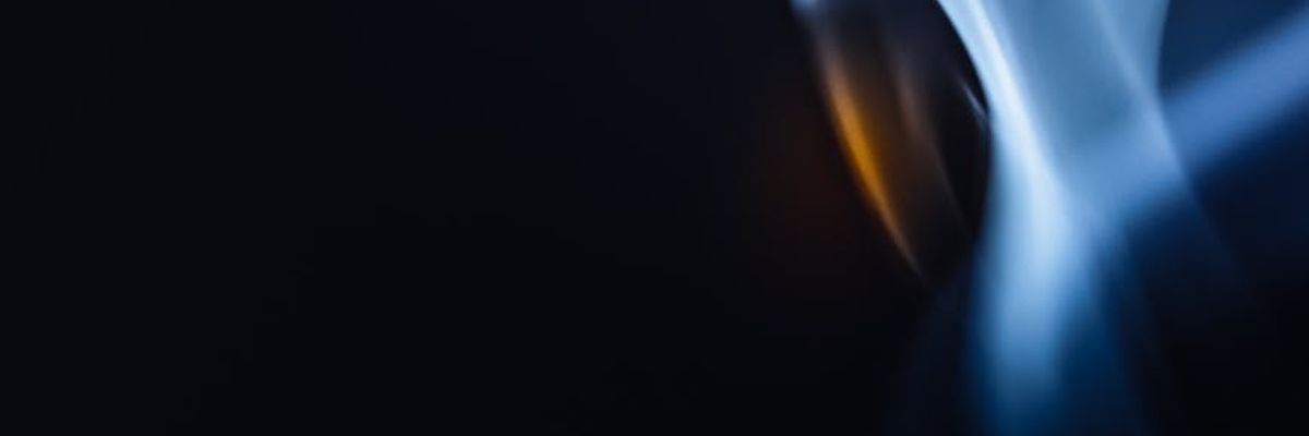 Golden abstract smoke effect